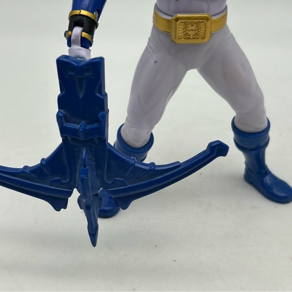 Mighty Morphin Power Rangers Megaforce Battle Blue 6" Figure 2012 Bandai Comp - Picture 6 of 12